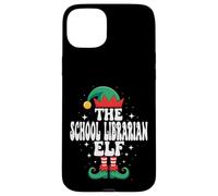 The School Librarian Elf Funny Christmas Matching Family Case for iPhone 15 Plus