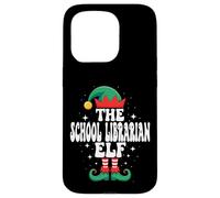 The School Librarian Elf Funny Christmas Matching Family Case for iPhone 15 Pro