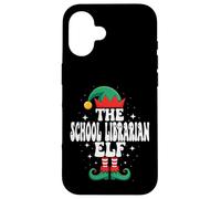The School Librarian Elf Funny Christmas Matching Family Case for iPhone 16