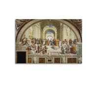 The School of Athens Poster by Raphael Wall Art Picture Painting Canvas Prints Artworks Bedroom Living Room Decor 12x18inch(30x45cm)