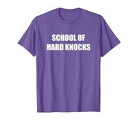 The School of Hard Strikes T-Shirt, Men, Purple Heather, Medium