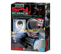 4M KidzLabs Detective Forensic Tool Kit, STEM Investigation Science Set | Includes Tools for Collecting & Analysing Fingerprints