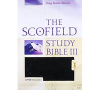 The Scofield® Study Bible III, KJV: New King James Version, The Scofield Study Bible III, Zipper Duradera Black