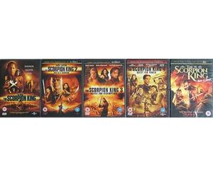 THE SCORPION KING 1-5 COMPLETE COLLECTION / 1. SCORPION KING / 2. RISE OF A WARRIOR / 3. BATTLE FOR REDEMPTION / 4. QUEST FOR POWER / 5. BOOK OF SOULS = ULTIMATE 5 x DVD UK SET
