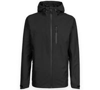 The ScotchMan Men's Waterproof Outdoor Rain Jacket - Ultralight Packable Windproof Jacket with Hood - Transition Jacket for Hiking, Cycling & Everyday Use - Unisex, black, XL