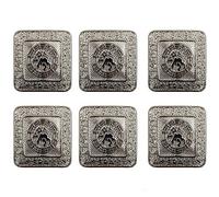 The Scotland Kilt Company Bundle of 6 Replacement Button for Prince Charlie/Argyll Jacket in Nickel - Small