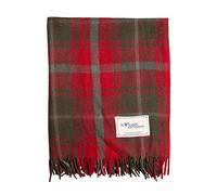 The Scotland Kilt Company Fringe Wool Scottish Tartan Knee Rug - Dark Maple - Warm Cosy Shawl Picnic Travel Blanket - 36 x 59”