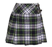 The Scotland Kilt Company Ladies Billie Pleated Kilt - Gordon Dress - 16'' Length, Adjustable Leather Buckle, High Rise Flattering Fit Skirt - 12 UK