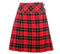 The Scotland Kilt Company Ladies Scottish 20” Knee Length Kilt in Wallace - Adjustable Leather Buckle, High Rise, Flattering Fit Skirt - 8 UK