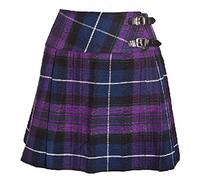The Scotland Kilt Company Ladies Tartan Scottish Mini Billie Kilt - Pride of Scotland - Adjustable Buckle, High Rise Flattering Fit - 16 UK