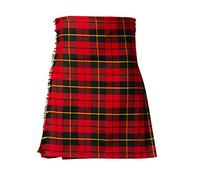 The Scotland Kilt Company Men's 8 Yard 100% Wool Scottish Kilt with Adjustable Leather Straps Modern Wear - Wallace - 42-44”
