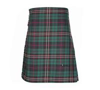 The Scotland Kilt Company Men's Kilt 8 Yard Scottish Tartan Polyviscose Kilt - National Modern - Adjustable Buckle Comfortable Fit - 34-36”
