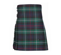 The Scotland Kilt Company Men's Traditional Premium 8 Yard Tartan Kilt with Kilt Pin - MacKenzie Modern - Adjustable Buckle Kilt - 34-36"