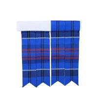 The Scotland Kilt Company New Scottish Highland Polyviscose Flashes for Kilt Hose - Ibrox District