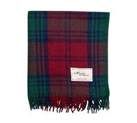 The Scotland Kilt Company Recycled Wool Tartan Lap Blanket in Lindsay - Fringed Edges, Soft, Machine Washable - One Size 73.5 x 177cm