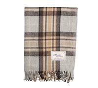 The Scotland Kilt Company Recycled Wool Tartan Lap Blanket in MacKellar - Fringed Edges, Soft, Machine Washable - One Size 73.5 x 177cm