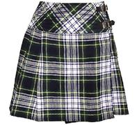 The Scotland Kilt Company Women's Tartan Billie Kilt 16” - Dress Gordon - Plus Kilt Pin, Adjustable Leather Buckle, High Rise Skirt - 8/28”