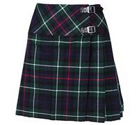 The Scotland Kilt Company Women's Tartan Billie Kilt 16” - Mackenzie - Plus Kilt Pin, Adjustable Leather Buckle, High Rise Skirt - 10/30”
