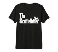 The ScottieFather Funny Scottish Terrier Dad Shirt for Men Premium T-Shirt