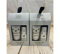 The Scottish Fine Soap 2x HONEY B Hand Care Gift Set Scrub 50ml Hand Cream 30ml