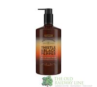 The Scottish Fine Soaps 500ml Thistle & Black Pepper All-In-One Wash Pump Bottle