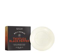 The Scottish Fine Soaps Company - Thistle & Black Pepper Face & Beard Soap 100g for Men