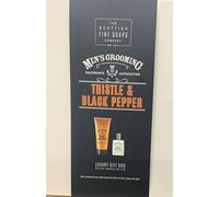 The Scottish Fine Soaps Thistle & Black Pepper Luxury Gift Duo Hair Body Wash + Eau de Toilette
