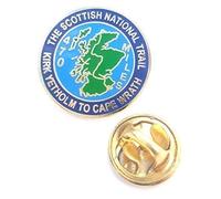 The Scottish National Trail 470 Miles Enamel Lapel Pin Badge T1172