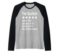 The Scottish Review Banter Sarcasm Funny Scotland Gift Raglan Baseball Tee