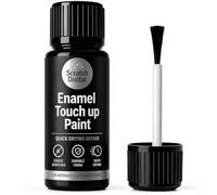 The Scratch Doctor Enamel Touch Up Paint Black 15ml | Quick Dry Repair Paint for Baths Sinks Fridges Ovens Radiators & Kitchen Appliances | Fix Chips & Scratches on Enamel Ceramic & Metal