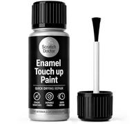 The Scratch Doctor Enamel Touch Up Paint Silver 15ml | Quick Dry Repair Paint for Baths Sinks Fridges Ovens Radiators & Kitchen Appliances | Fix Chips & Scratches on Enamel Ceramic & Metal