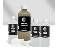 The Scratch Doctor Leather Recolouring Kit for Furniture & Car Seats | Clean, Dye & Protect | Includes Cleaner, Primer, Dye & Sealant (Beige, 1000ml)