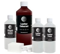 The Scratch Doctor Leather Recolouring Kit for Furniture & Car Seats | Clean, Dye & Protect | Includes Cleaner, Primer, Dye & Sealant (Bordeaux, 250ml)