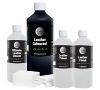 The Scratch Doctor Leather Recolouring Kit for Furniture & Car Seats | Clean, Dye & Protect | Includes Cleaner, Primer, Dye & Sealant (Dark Blue, 250ml)