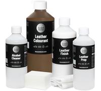 The Scratch Doctor Leather Recolouring Kit for Furniture & Car Seats | Clean, Dye & Protect | Includes Cleaner, Primer, Dye & Sealant (Camel, 1000ml)