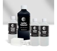 The Scratch Doctor Leather Recolouring Kit for Furniture & Car Seats | Clean, Dye & Protect | Includes Cleaner, Primer, Dye & Sealant (Dark Blue, 1000ml)