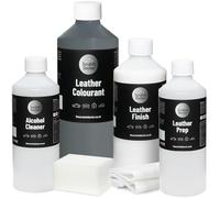 The Scratch Doctor Leather Recolouring Kit for Furniture & Car Seats | Clean, Dye & Protect | Includes Cleaner, Primer, Dye & Sealant (Grey, 1000ml)
