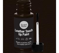 The Scratch Doctor Leather Touch Up Paint, Leather Dye, Leather Paint With Brush 15Ml Dark Brown