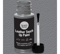 The Scratch Doctor Leather Touch Up Paint, Leather Dye, Leather Paint With Brush 15Ml Grey
