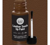 The Scratch Doctor Leather Touch Up Paint, Leather Dye, Leather Paint With Brush 15Ml Medium Brown