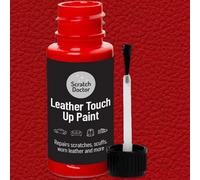 The Scratch Doctor Leather Touch Up Paint, Leather Dye, Leather Paint With Brush 15Ml Red