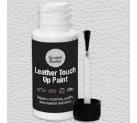 The Scratch Doctor Leather Touch Up Paint, Leather Dye, Leather Paint With Brush 15Ml White