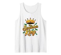 The Scratcher King, Lottery and Scratch Ticket Lover Tank Top