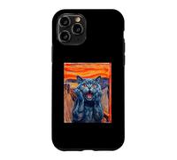 The scream art funny British Shorthair cat meme Case for iPhone 11 Pro