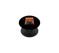 The scream art funny Chimpanzee meme PopSockets Adhesive PopGrip