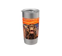 The Scream Art Funny Chimpanzee Meme Stainless Steel Insulated Tumbler