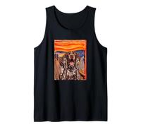 The Scream Art Funny German Shorthaired Pointer Dog Tank Top