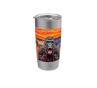 The Scream Art Funny Gorilla Meme Stainless Steel Insulated Tumbler