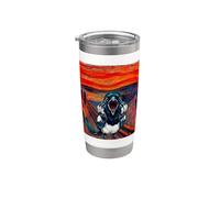 The Scream Art Funny Magpie Meme Stainless Steel Insulated Tumbler