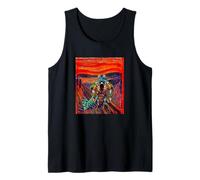 The Scream Art Funny Mantis Shrimp Meme Tank Top